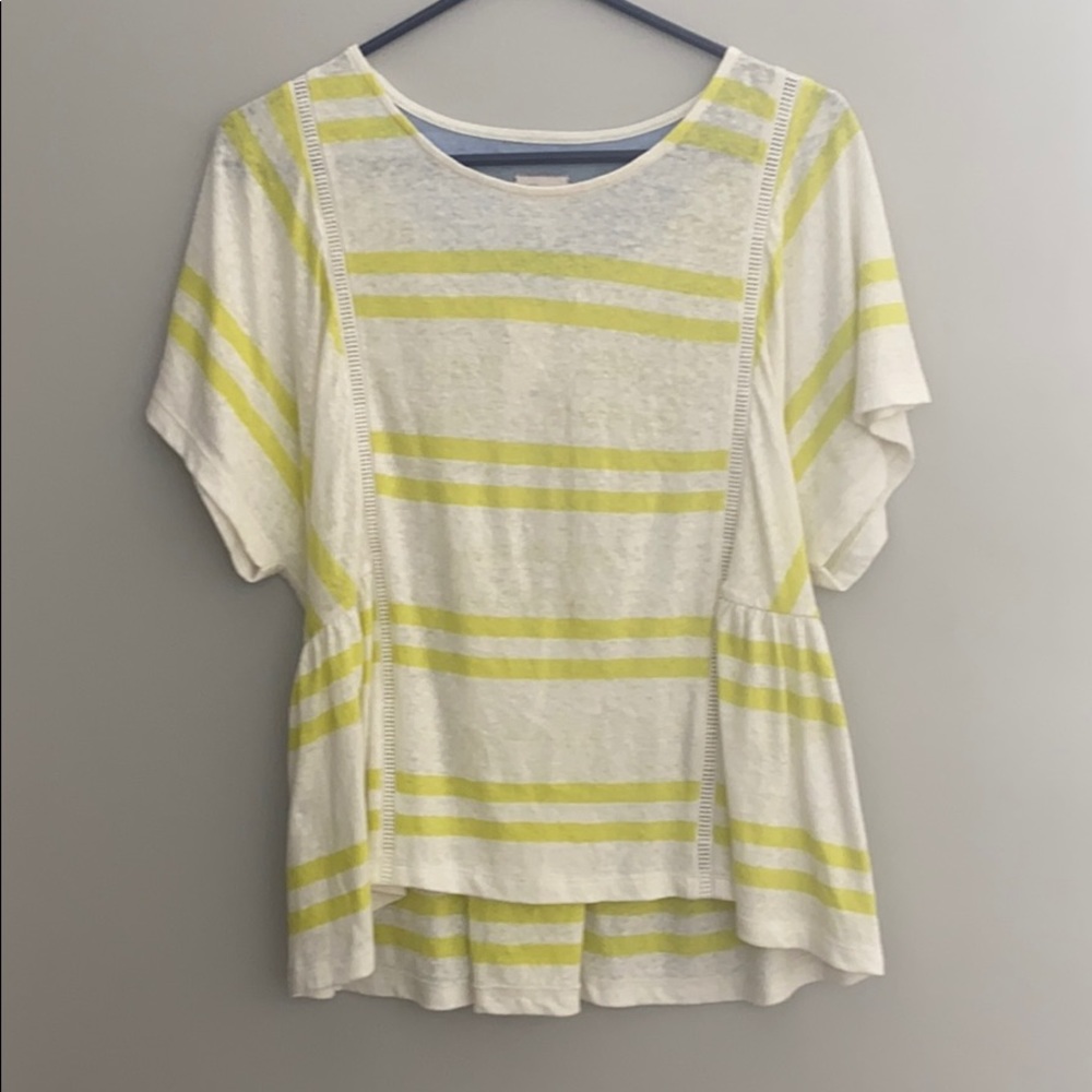 Anthropologie peplum top